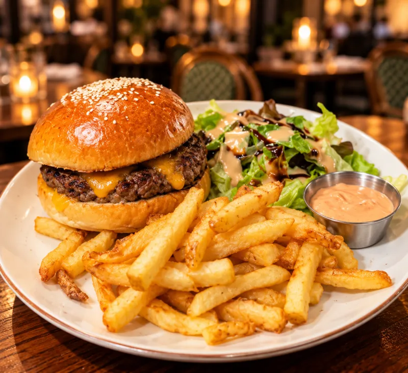 Cheeseburger maison