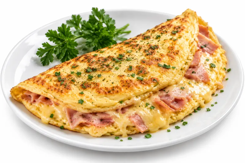 Omelette Jambon ou fromage