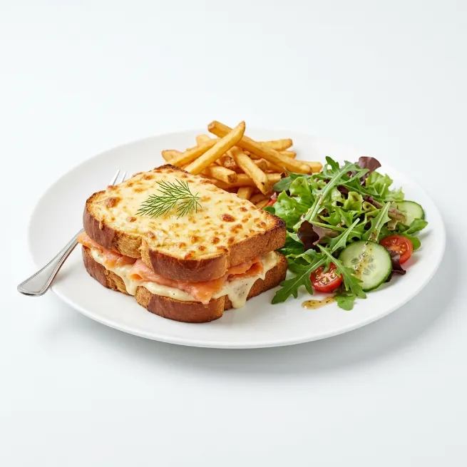 Croque saumon fumé