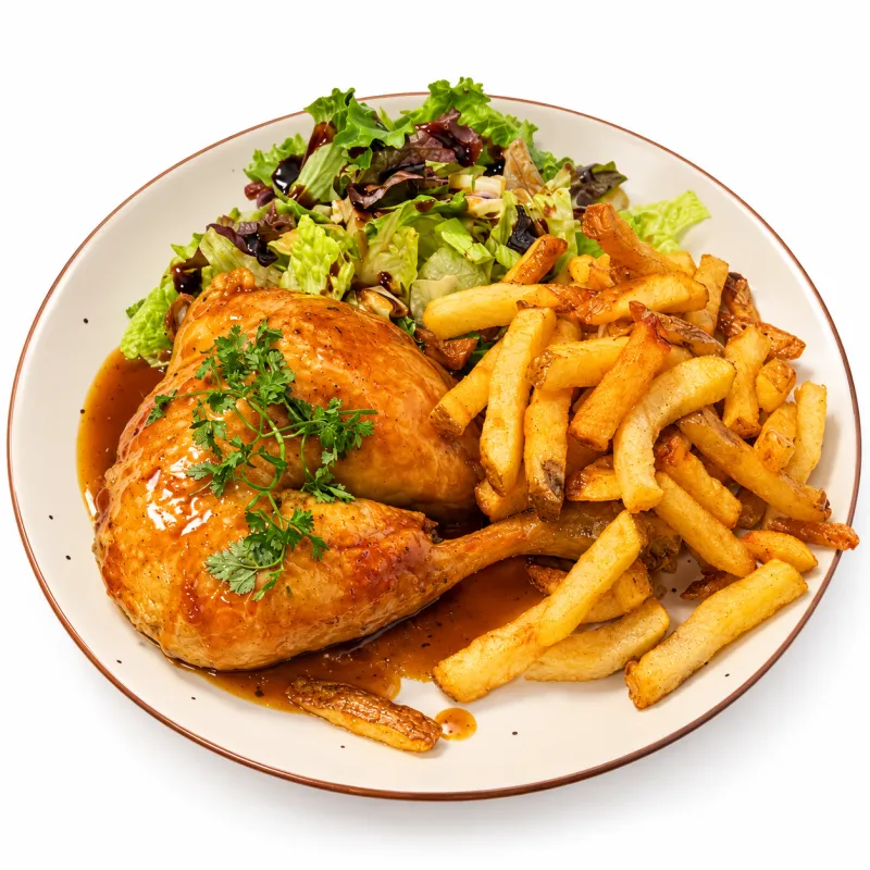 Poulet fermier rôti français