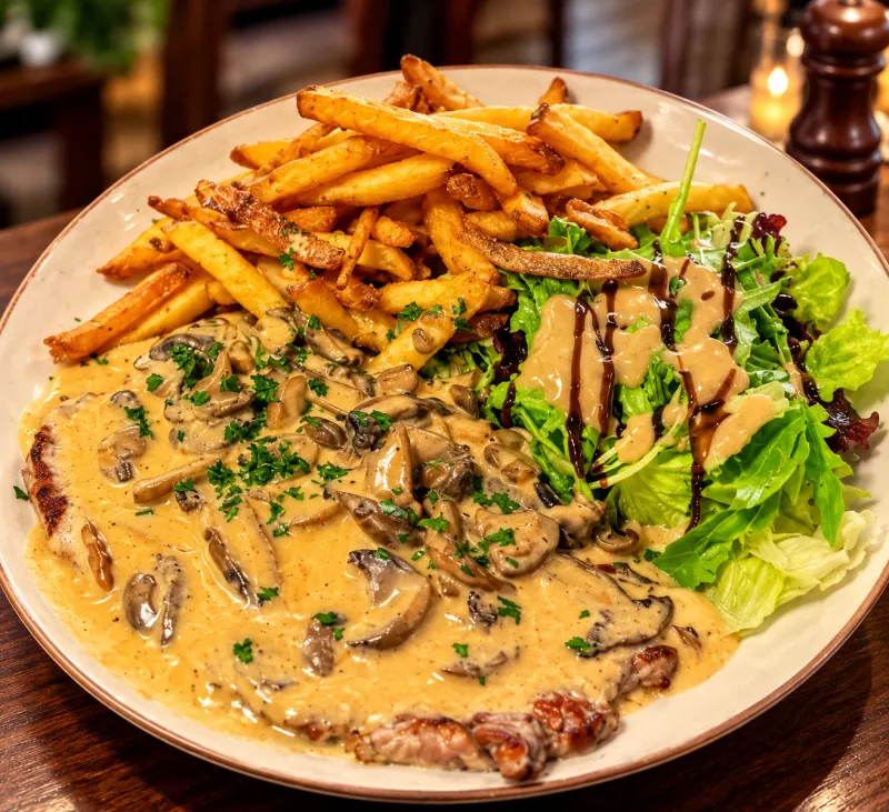 Escalope de veau à la crème