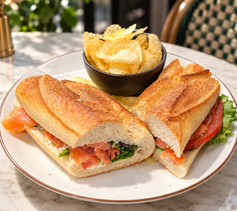 Sandwich Club au saumon
